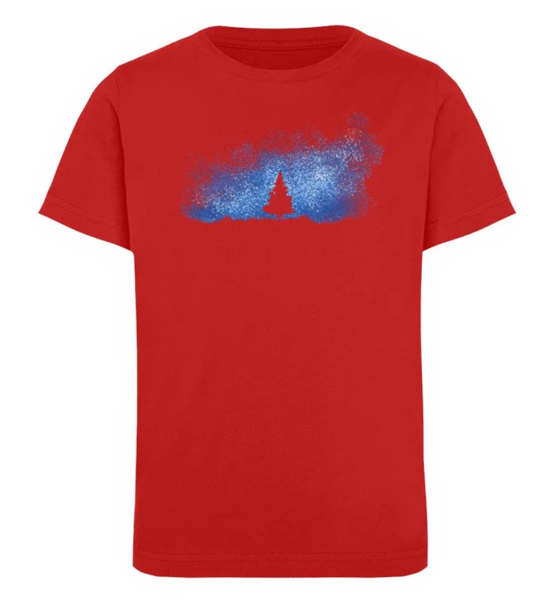 Baum im Sternenhimmel blau - Kinder Bio T-Shirt