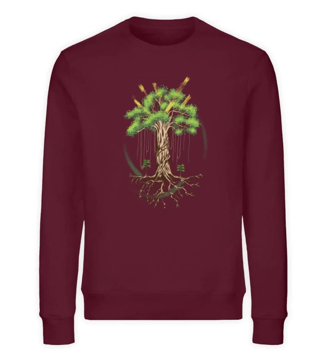 Big tree shining - Unisex Bio Sweatshirt