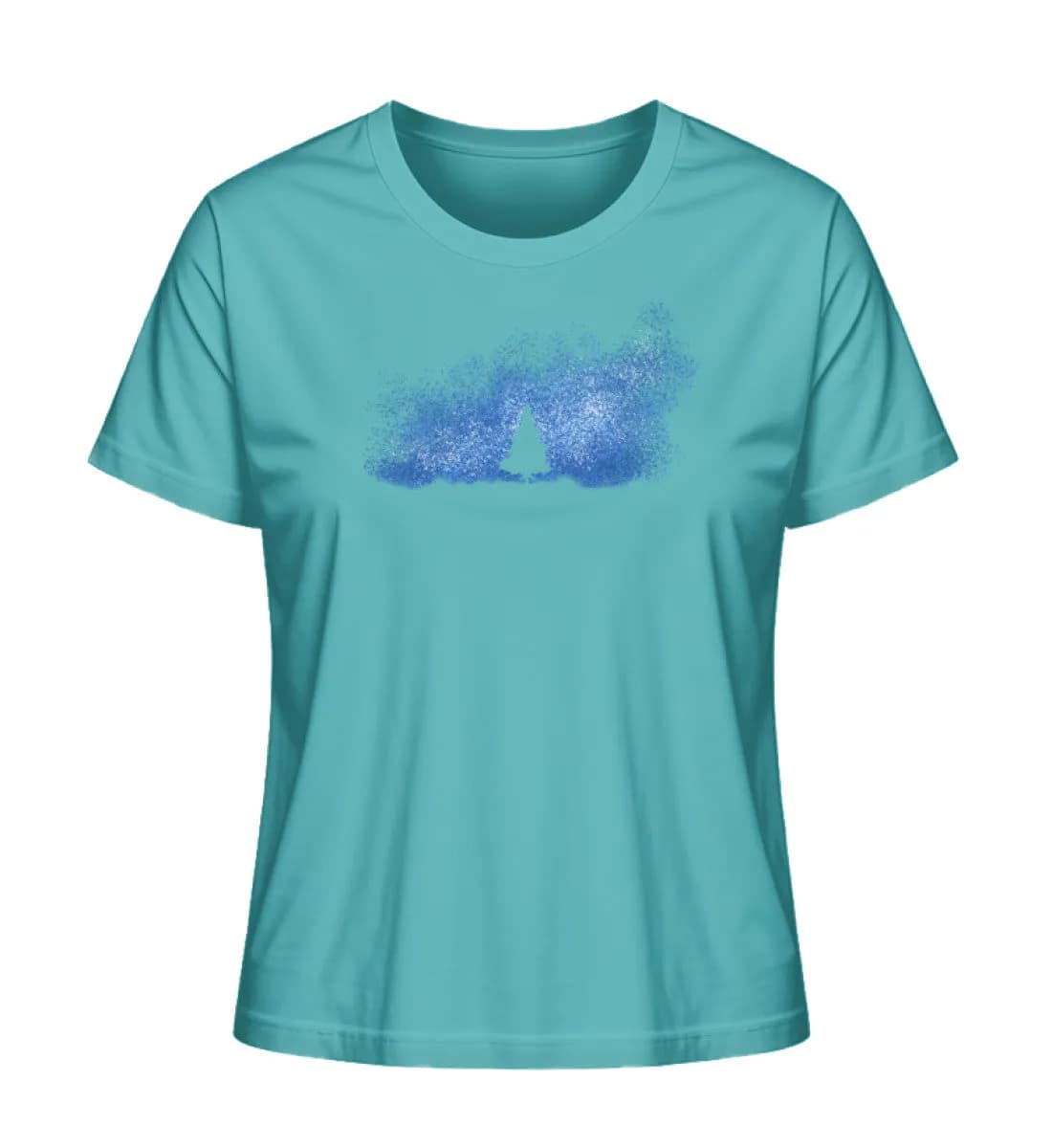 Baum im Sternenhimmel blau - Damen Premium Bio Shirt