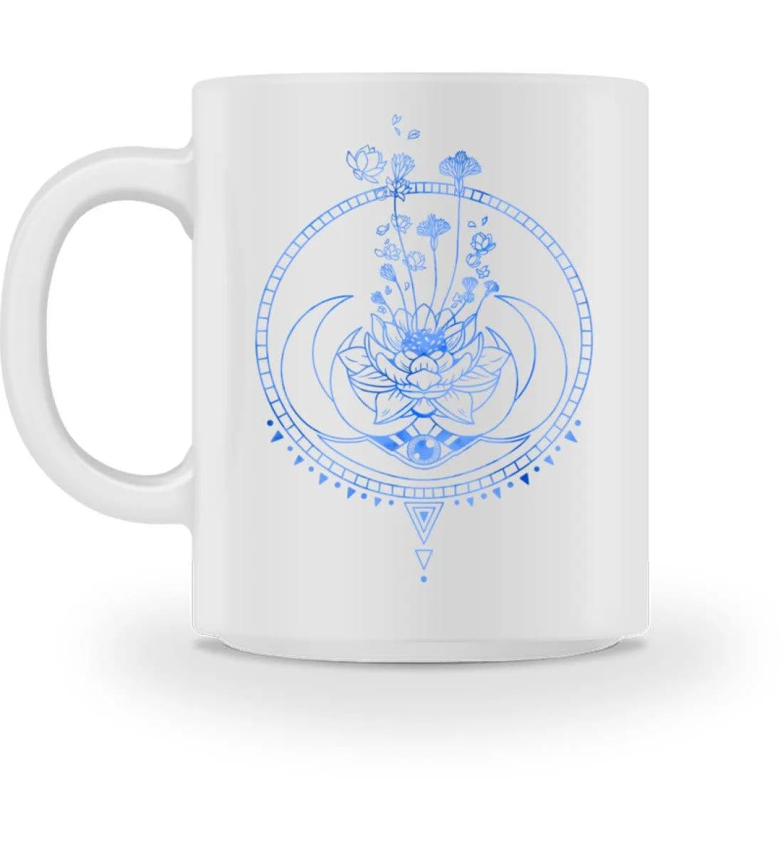 Lotusblume mit Monden - Tasse