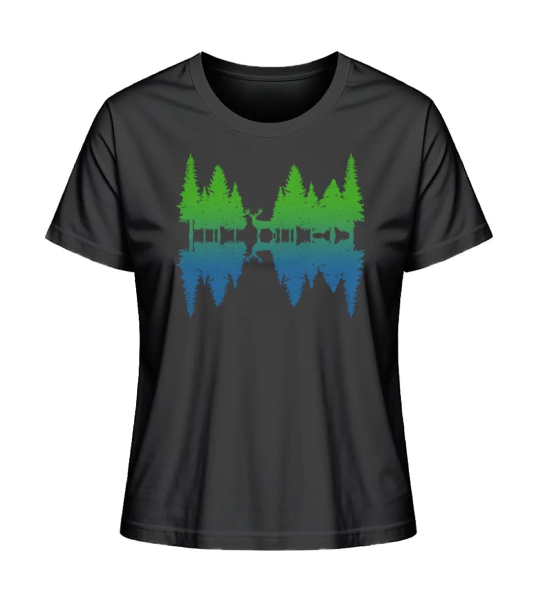 Wald Spiegelung - Damen Premium Bio Shirt