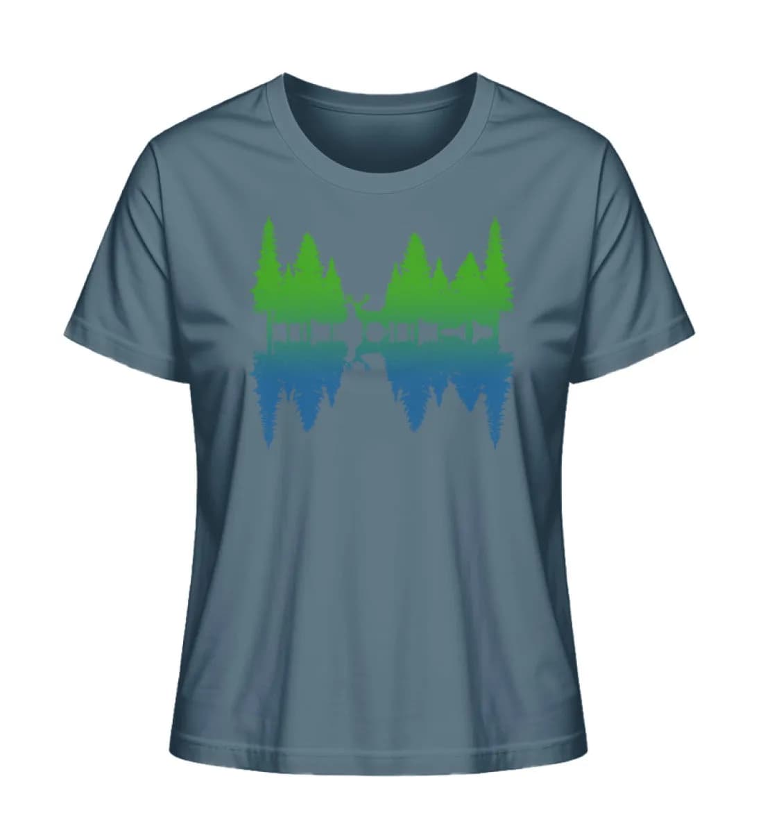 Wald Spiegelung - Damen Premium Bio Shirt