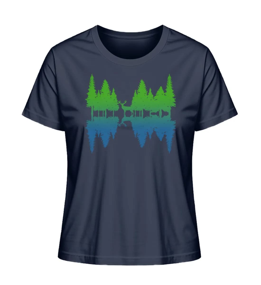 Wald Spiegelung - Damen Premium Bio Shirt