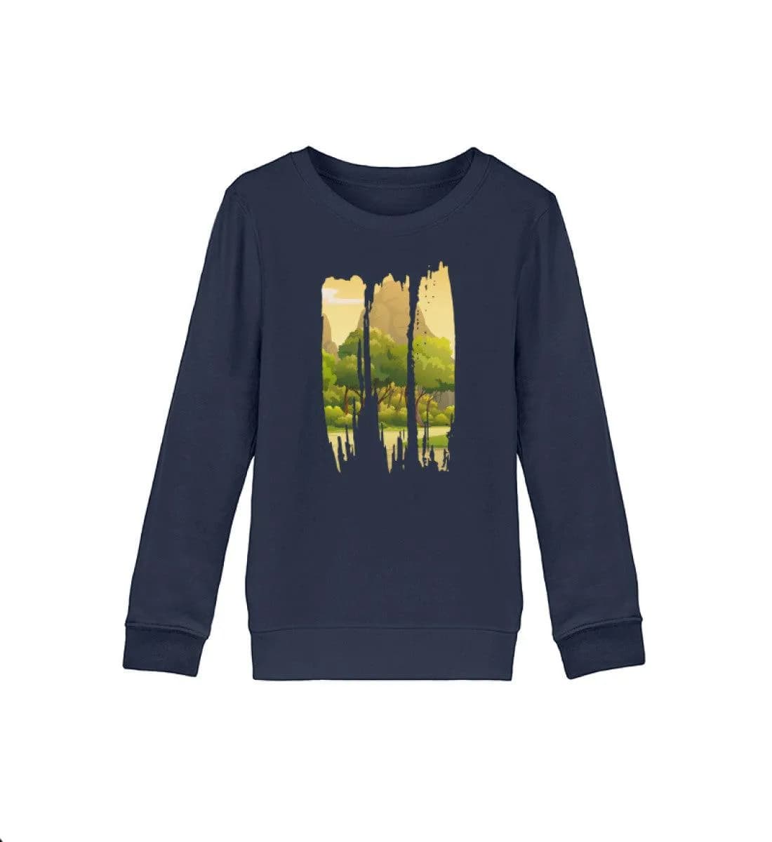 Lovely Nature Brush Mountain - Kinder Bio Sweatshirt