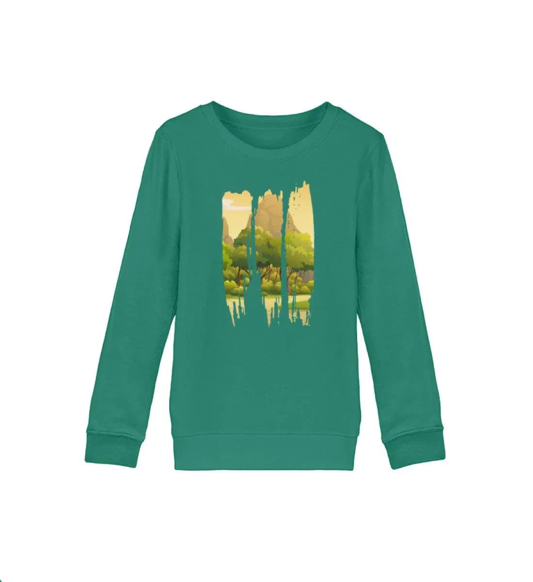 Lovely Nature Brush Mountain - Kinder Bio Sweatshirt