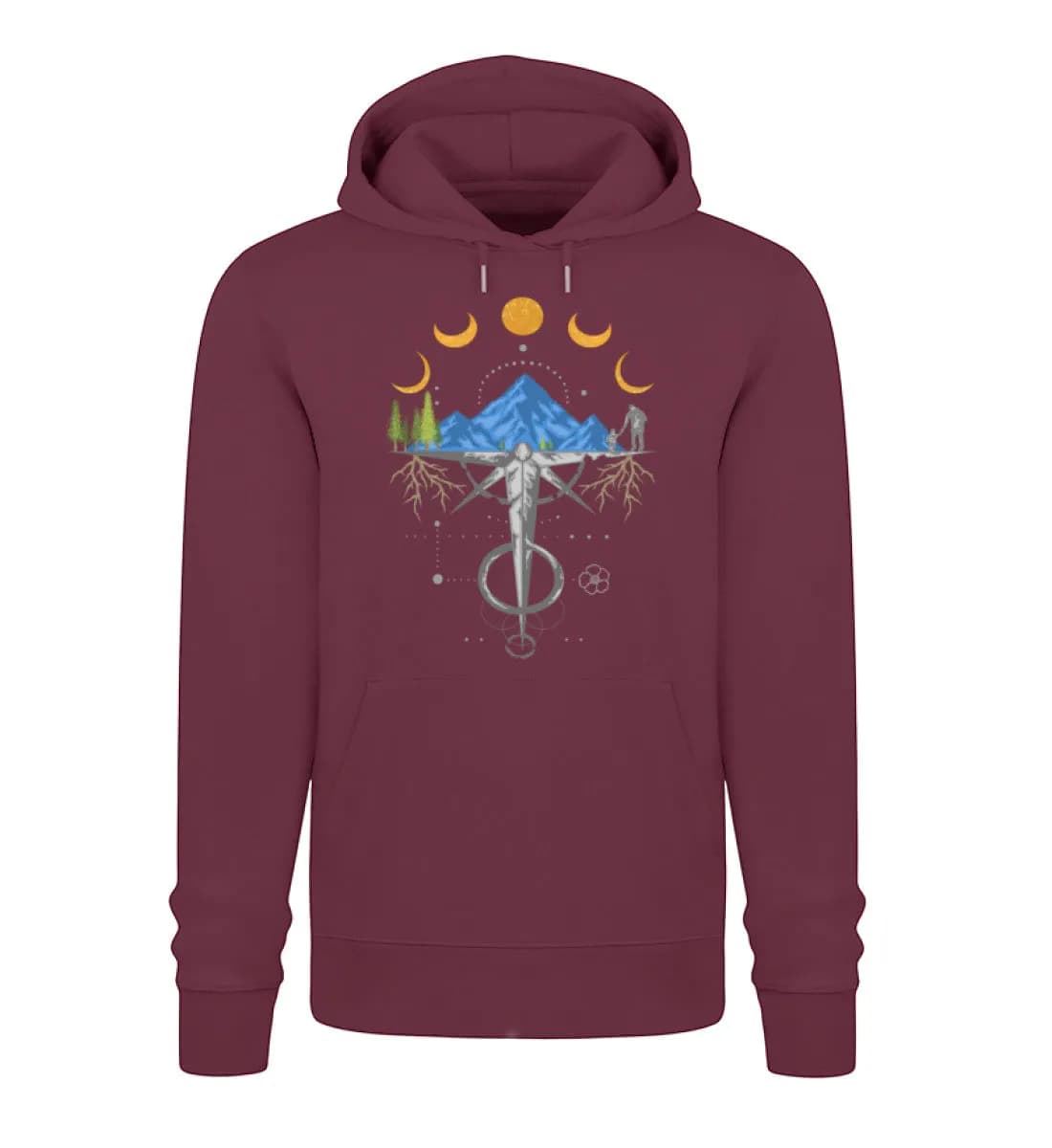 Harmonie der Berge - Unisex Premium Bio Hoodie
