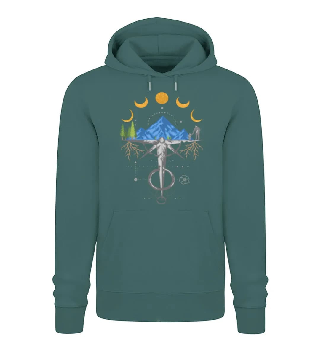 Harmonie der Berge - Unisex Premium Bio Hoodie