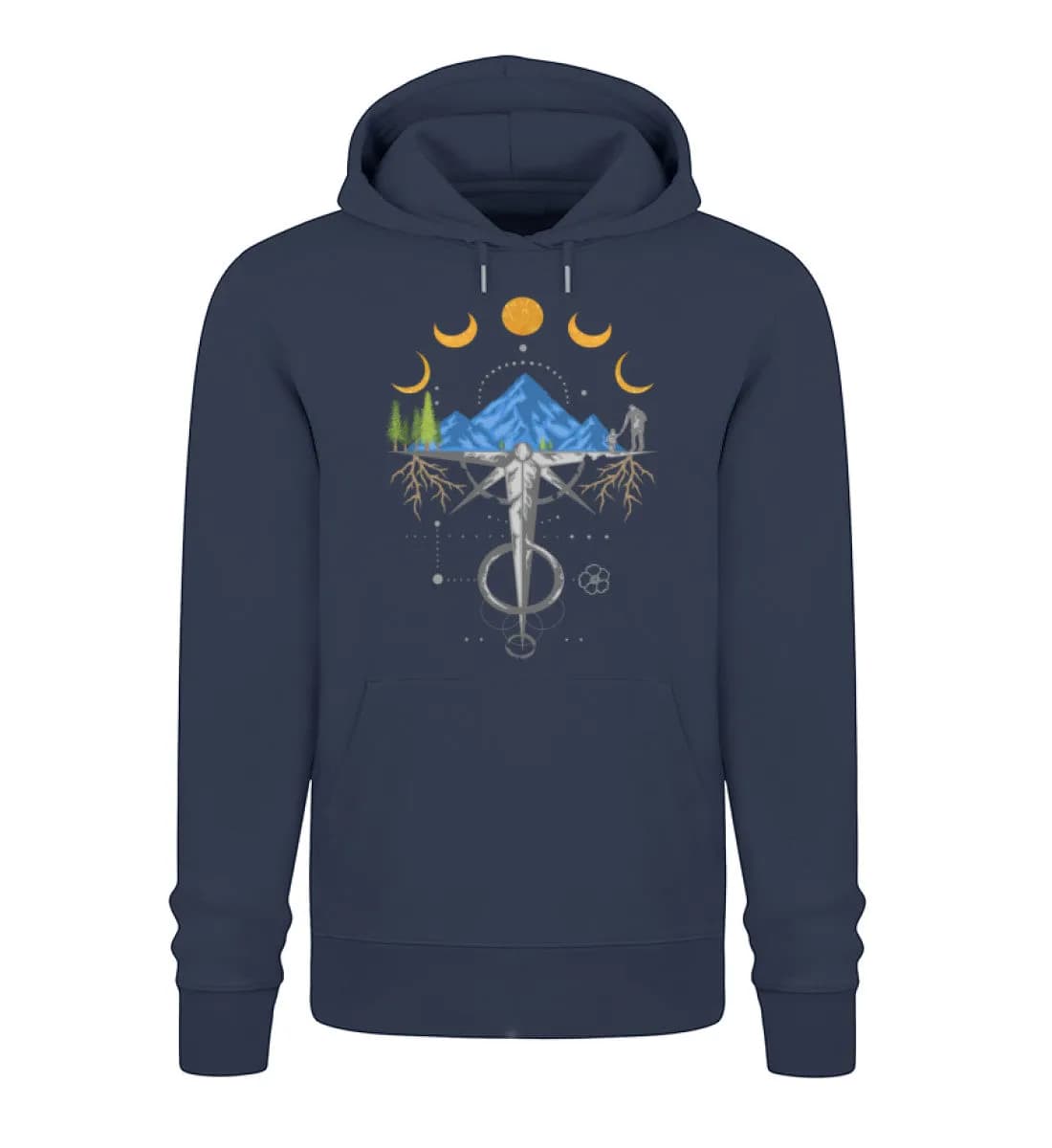 Harmonie der Berge - Unisex Premium Bio Hoodie