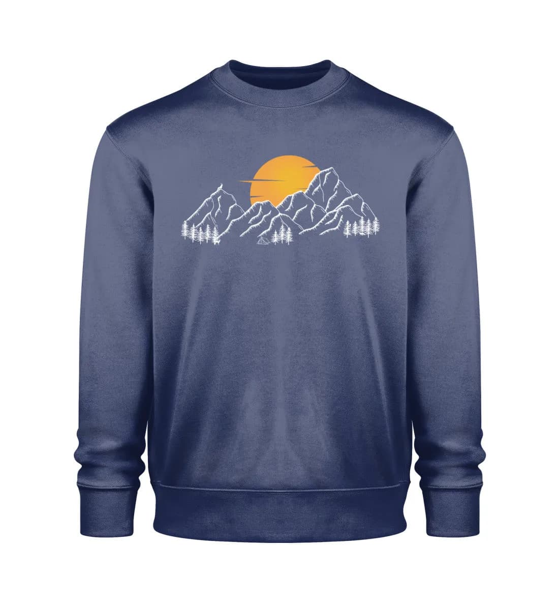 Sonnenuntergang Berge - Unisex Bio Sweatshirt