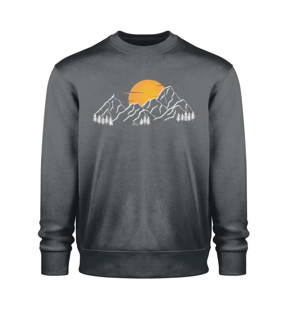 Sonnenuntergang Berge - Unisex Bio Sweatshirt