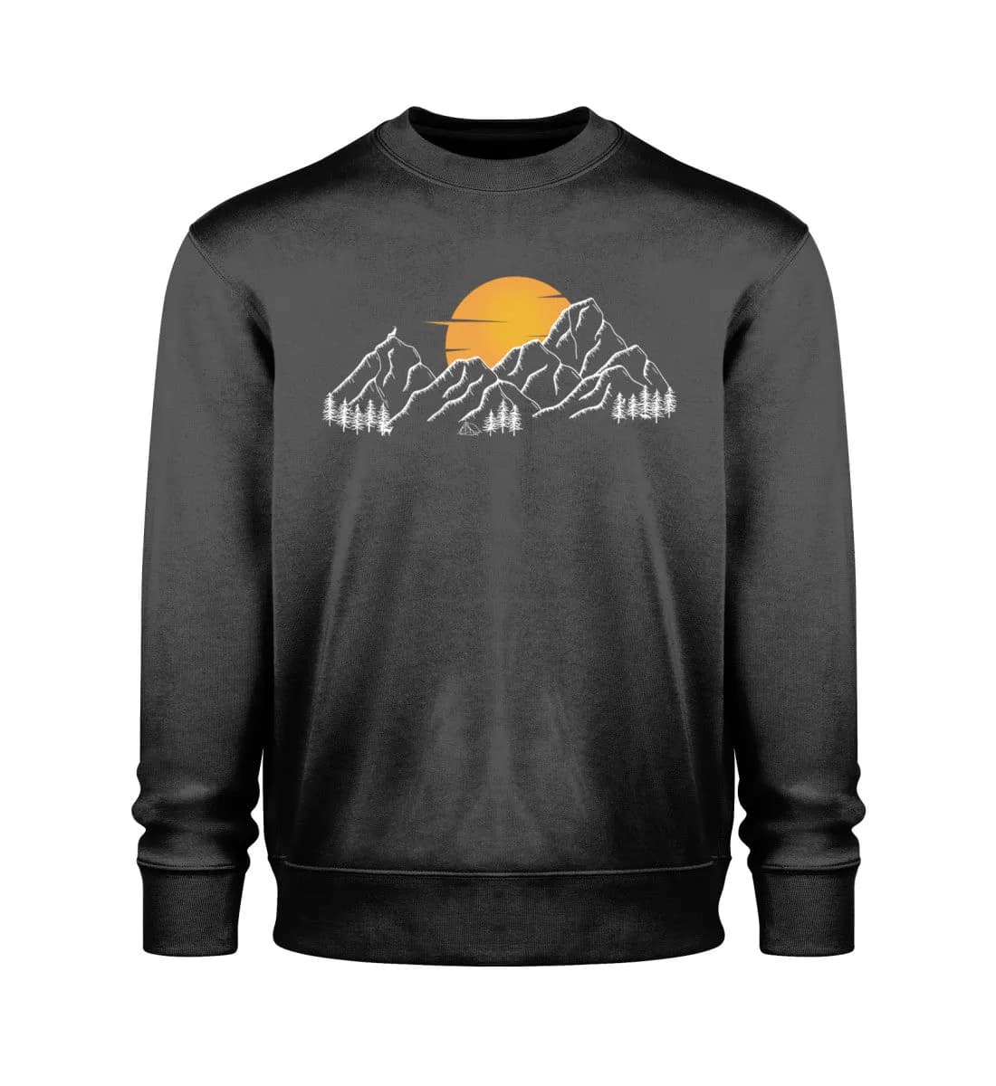 Sonnenuntergang Berge - Unisex Bio Sweatshirt