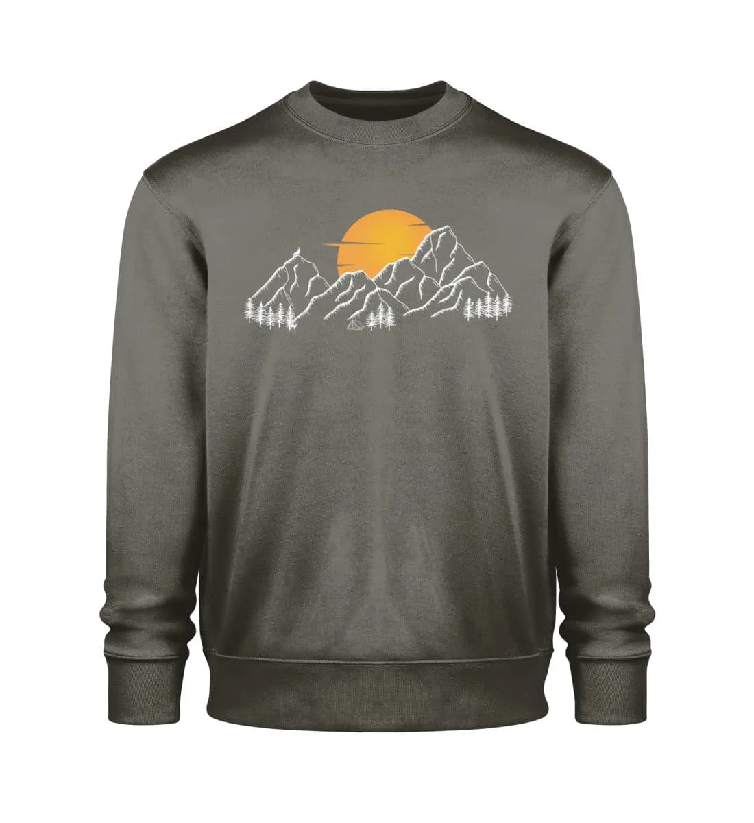 Sonnenuntergang Berge - Unisex Bio Sweatshirt