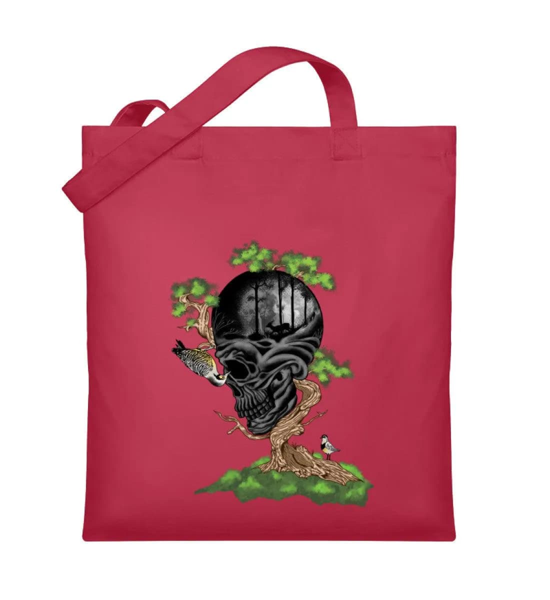 Tree Skull - Organic Jutebeutel