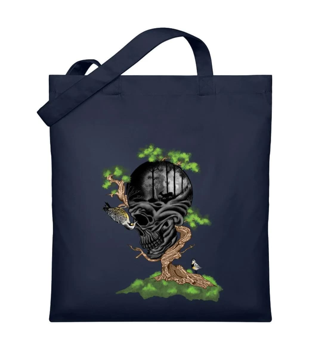 Tree Skull - Organic Jutebeutel
