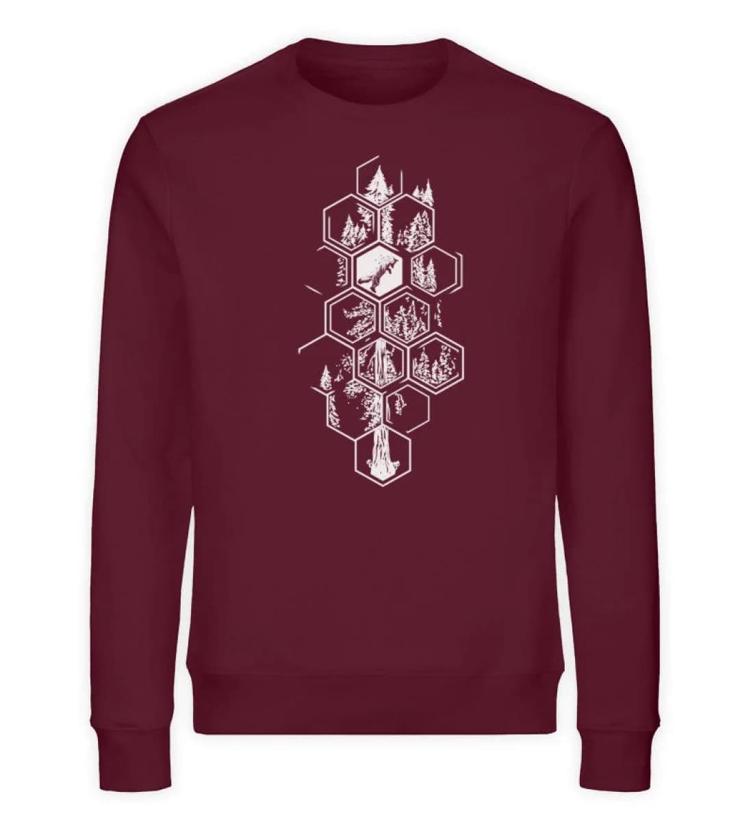 Hexagon Wald - Unisex Bio Sweatshirt