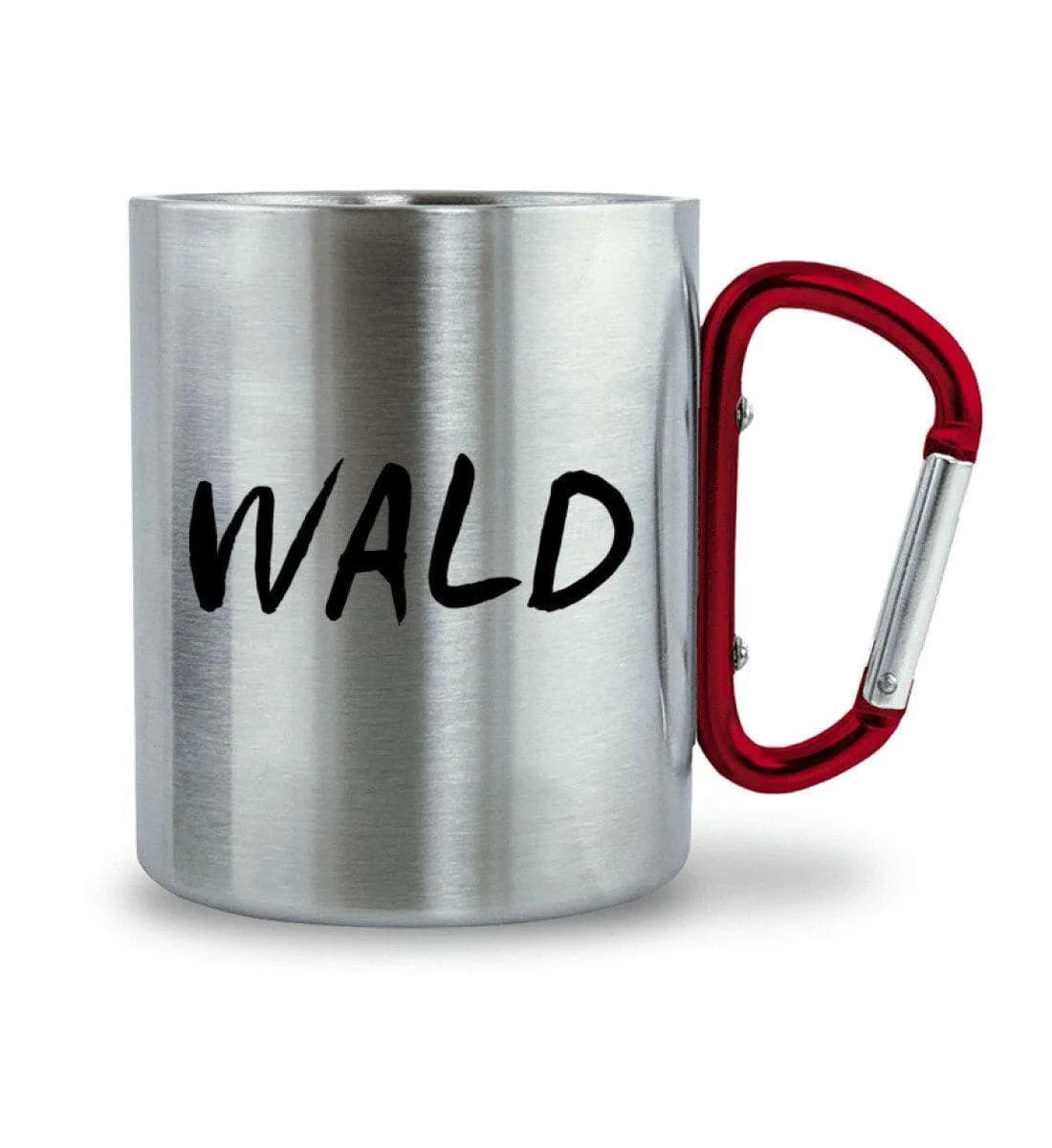 Wald - Edelstahltasse mit Karabinergriff