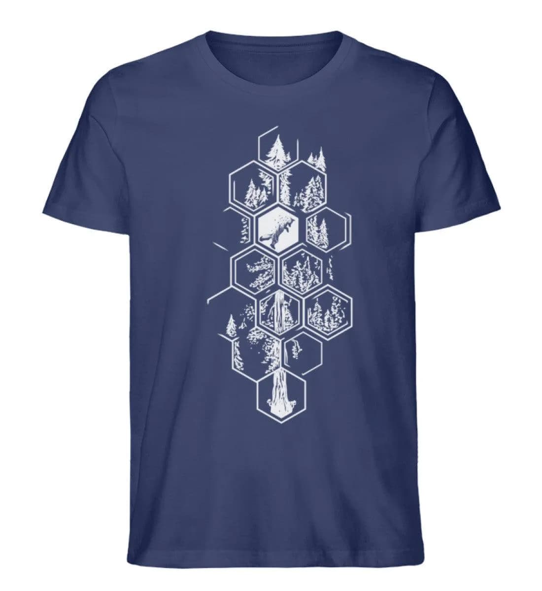 Hexagon Wald - Herren Premium Bio Shirt