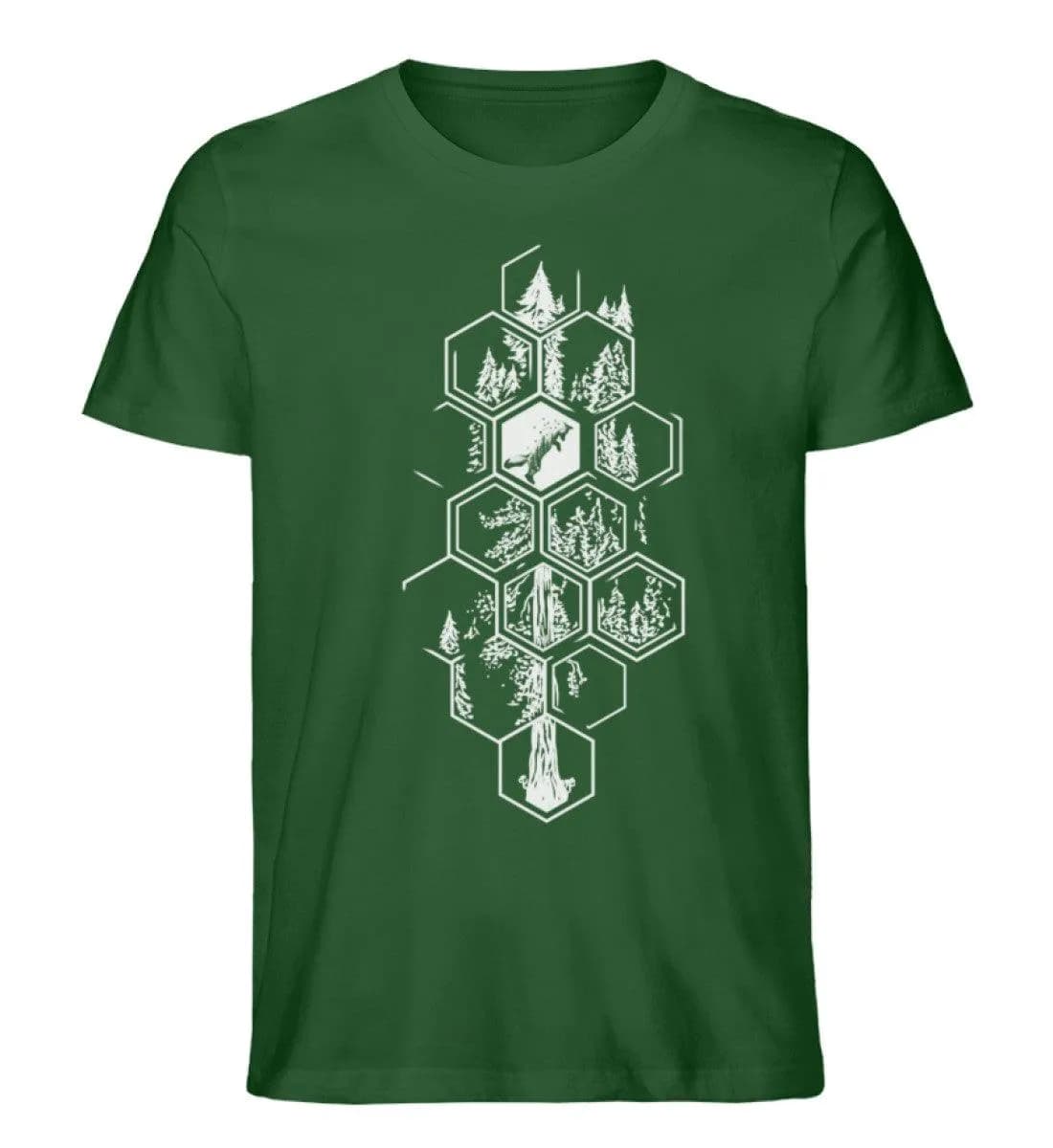 Hexagon Wald - Herren Premium Bio Shirt