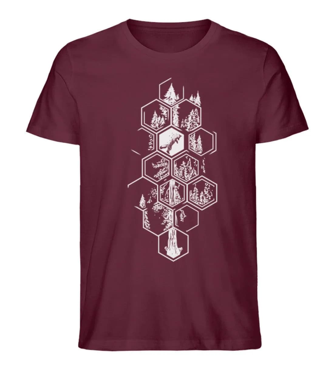 Hexagon Wald - Herren Premium Bio Shirt