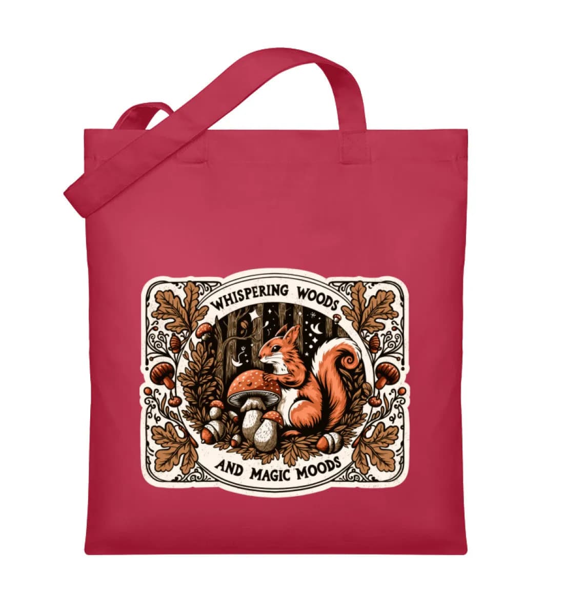 Whispering Woods Squirrel - Organic Jutebeutel