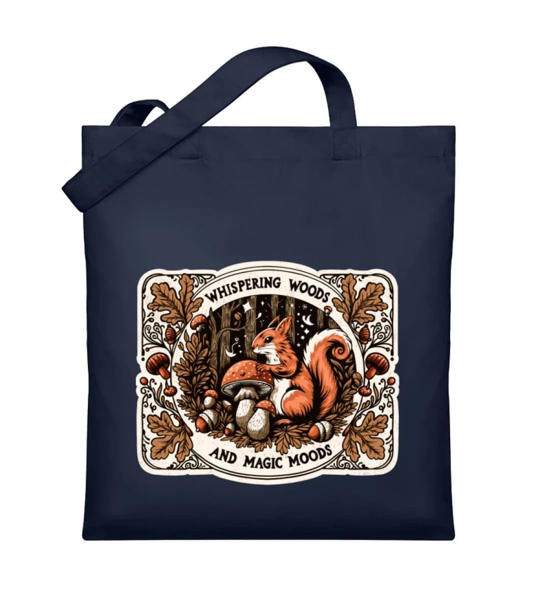 Whispering Woods Squirrel - Organic Jutebeutel