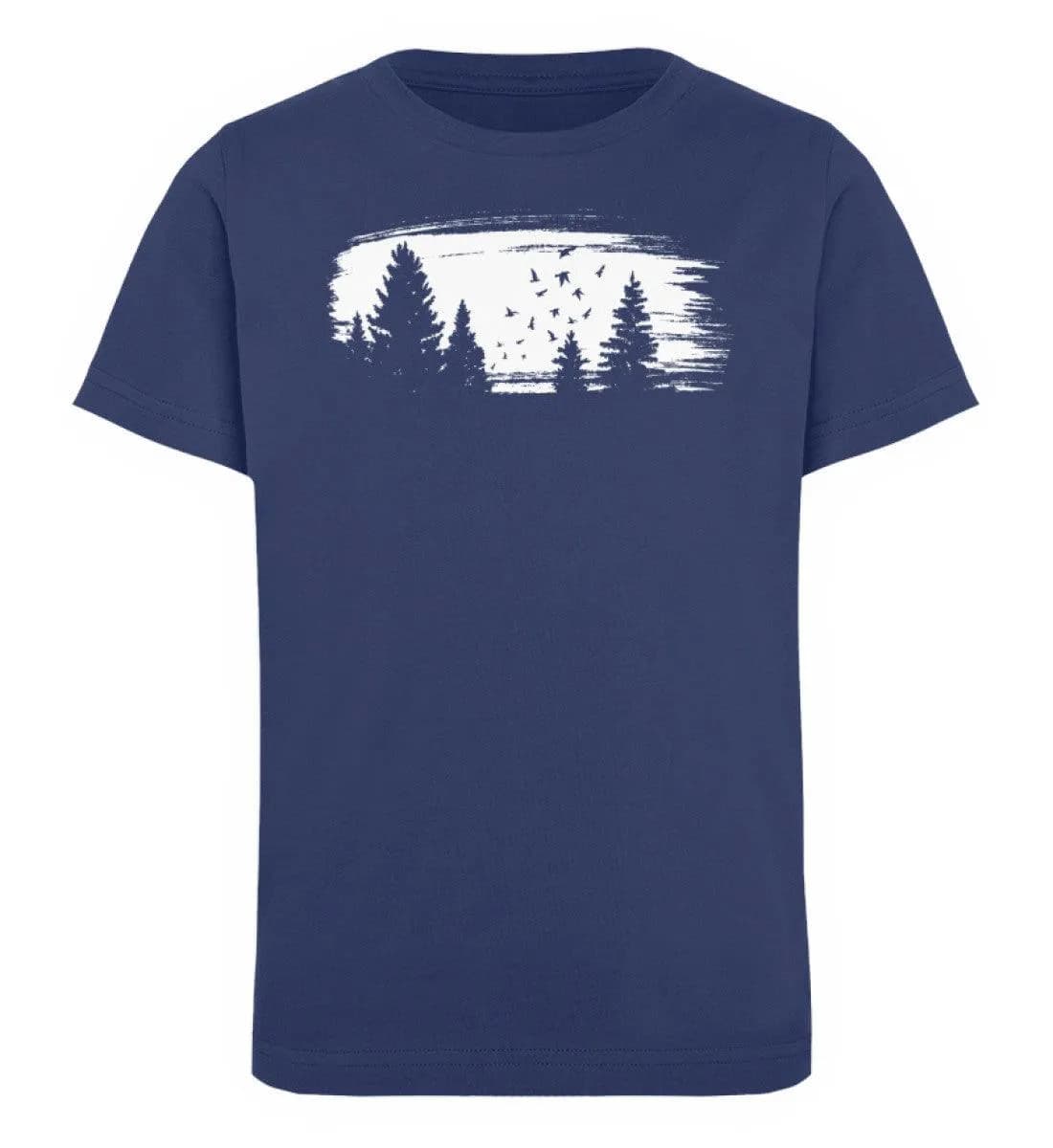 Wald mit Vögeln - Kinder Bio T-Shirt