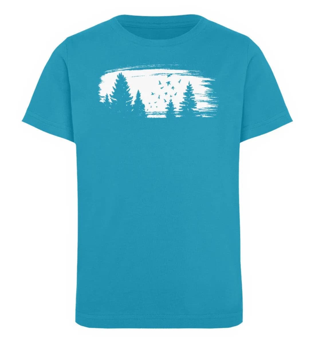 Wald mit Vögeln - Kinder Bio T-Shirt