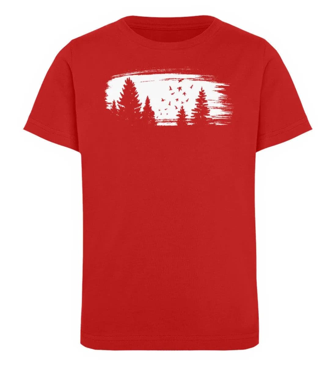 Wald mit Vögeln - Kinder Bio T-Shirt