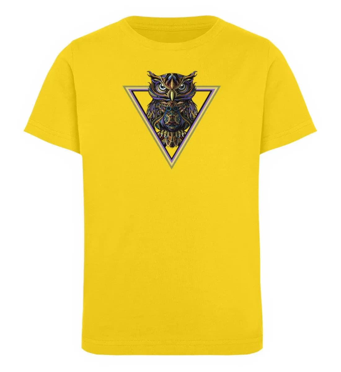 Eule im Dreieck - Kinder Bio T-Shirt