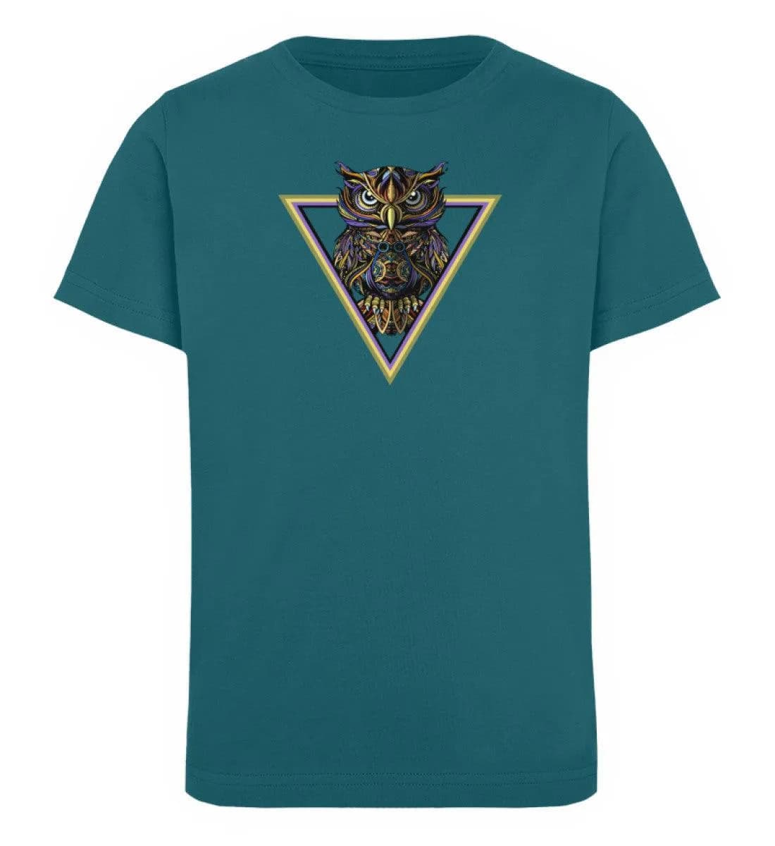 Eule im Dreieck - Kinder Bio T-Shirt