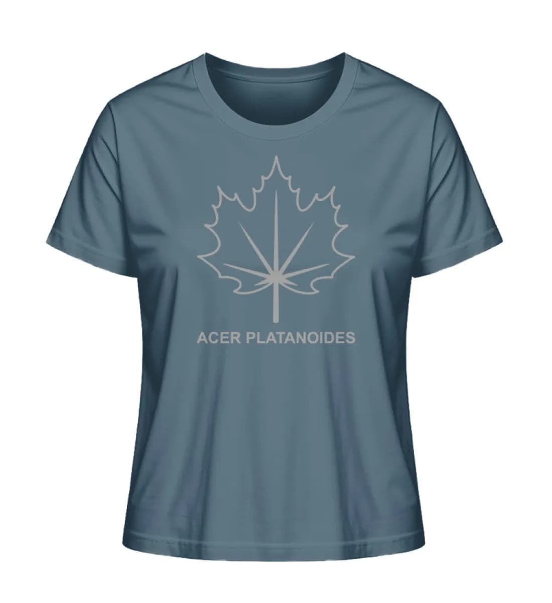 Spitzahornblatt Linien - Damen Premium Bio Shirt