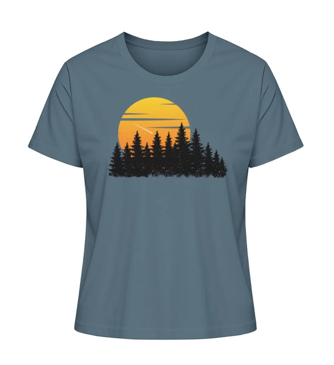 Wald mit Sternschnuppe - Damen Premium Bio Shirt