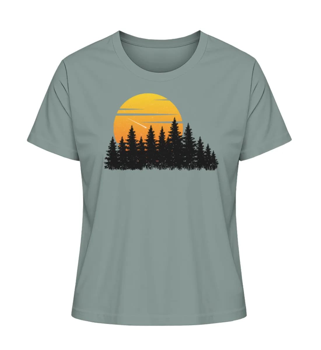 Wald mit Sternschnuppe - Damen Premium Bio Shirt