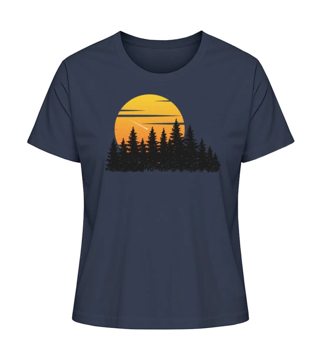 Wald mit Sternschnuppe - Damen Premium Bio Shirt