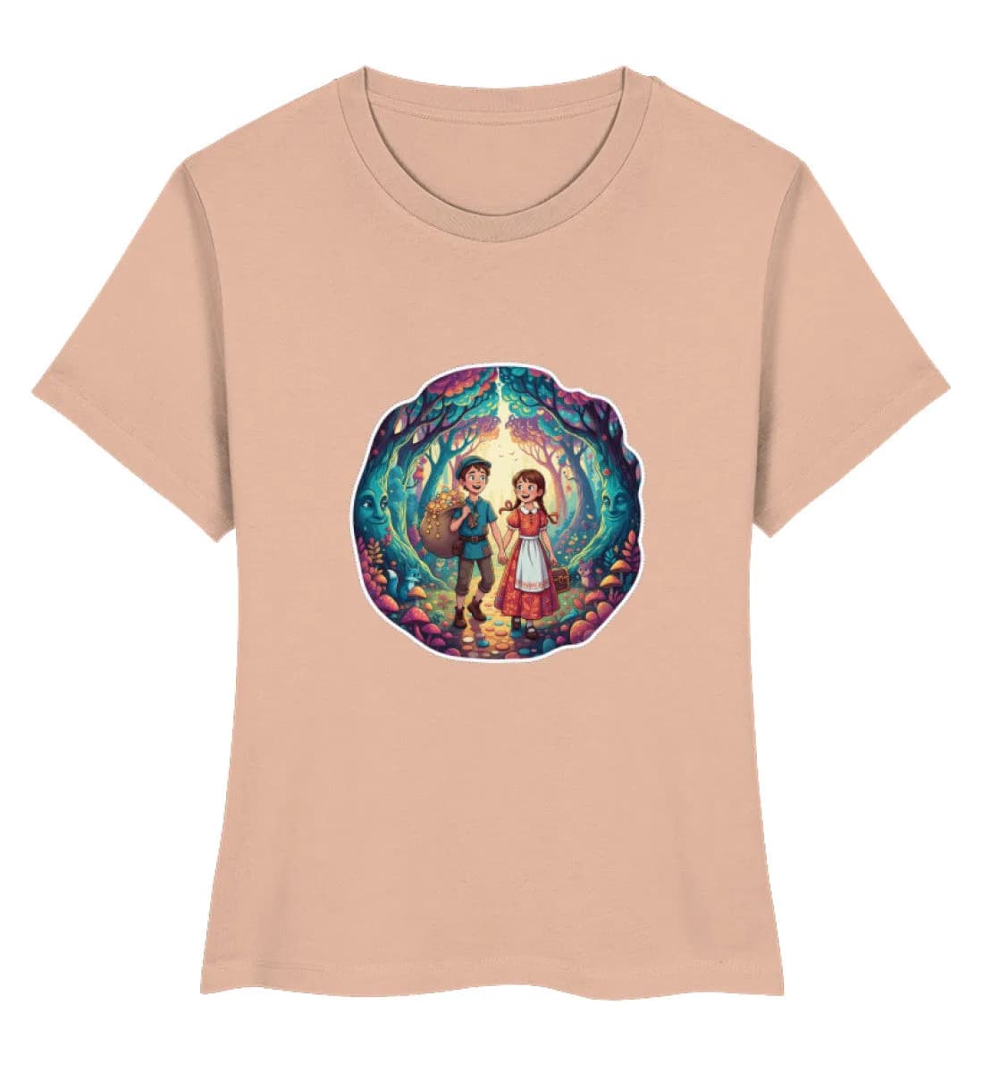 Hänsel und Gretel entkamen der Hexe - Damen Premium Bio Shirt