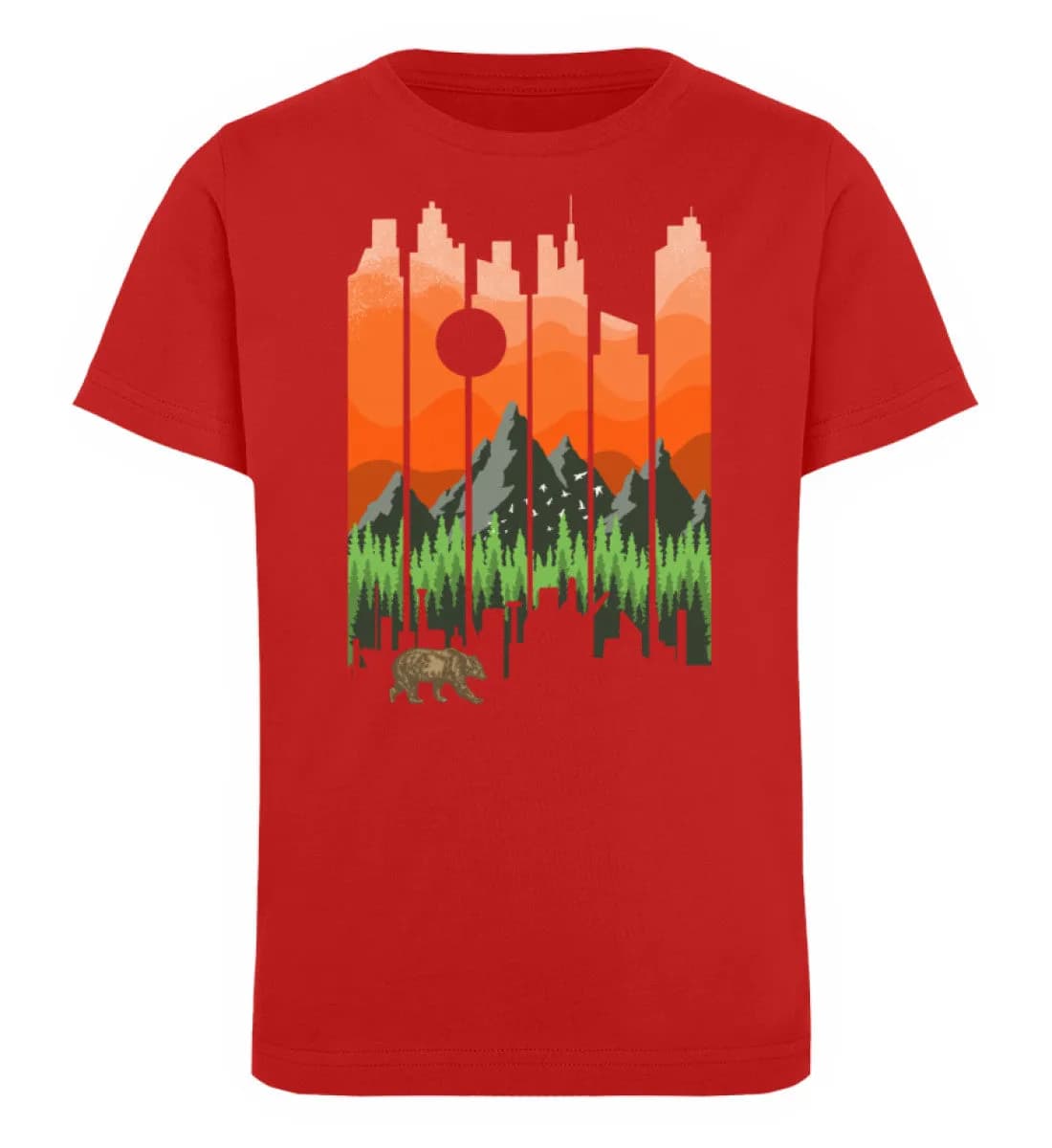 Nature Landscape Sunset - Kinder Bio T-Shirt