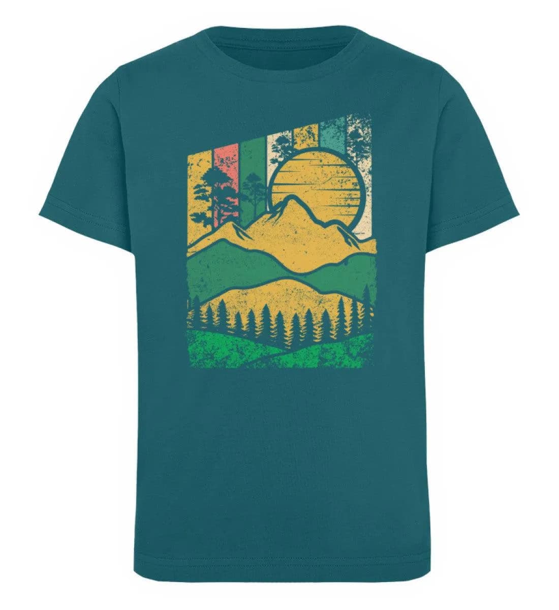 Berg Wald Sonne - Kinder Bio T-Shirt
