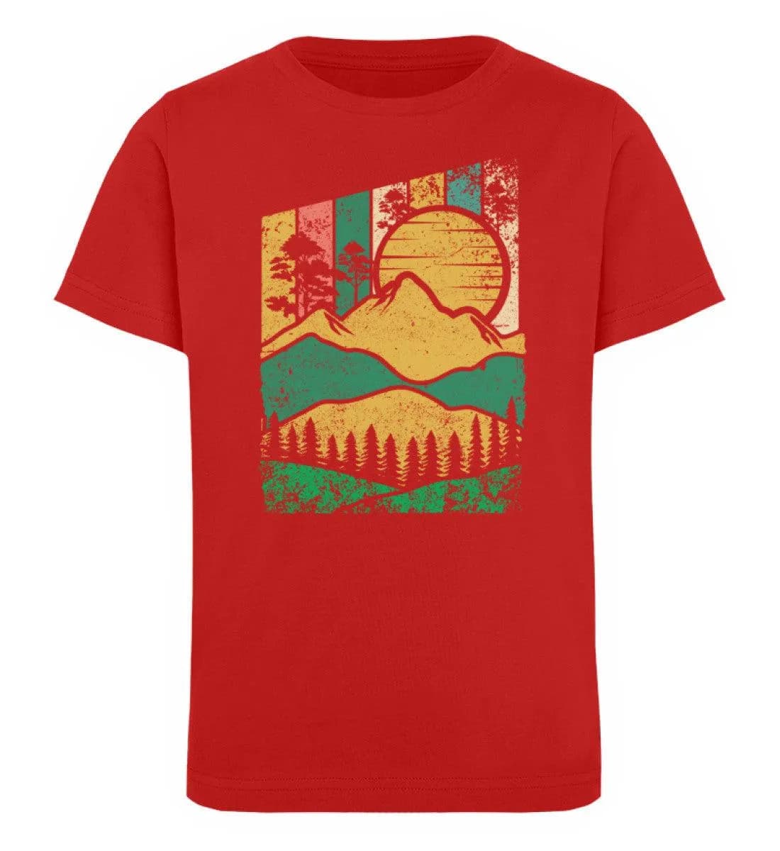 Berg Wald Sonne - Kinder Bio T-Shirt