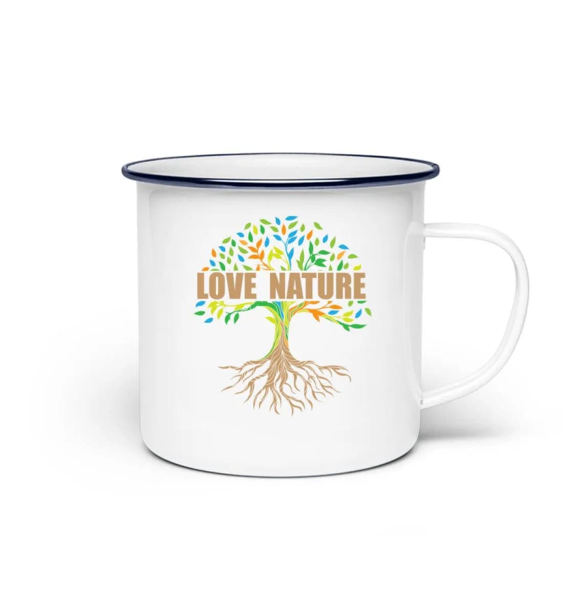 Love Nature Tree - Emaille Tasse