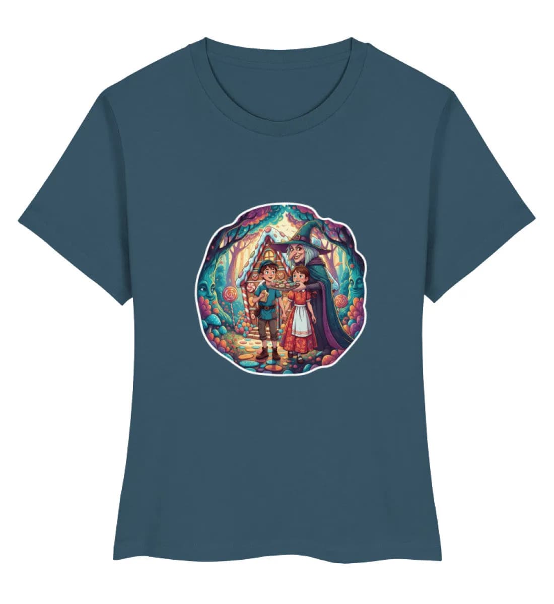 Hexe lockt Hänsel und Gretel - Damen Premium Bio Shirt