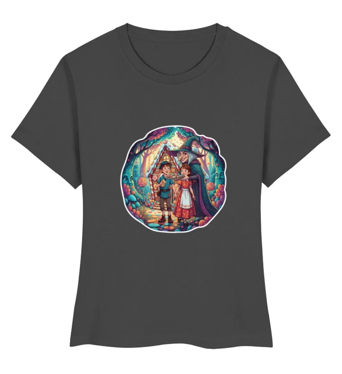 Hexe lockt Hänsel und Gretel - Damen Premium Bio Shirt