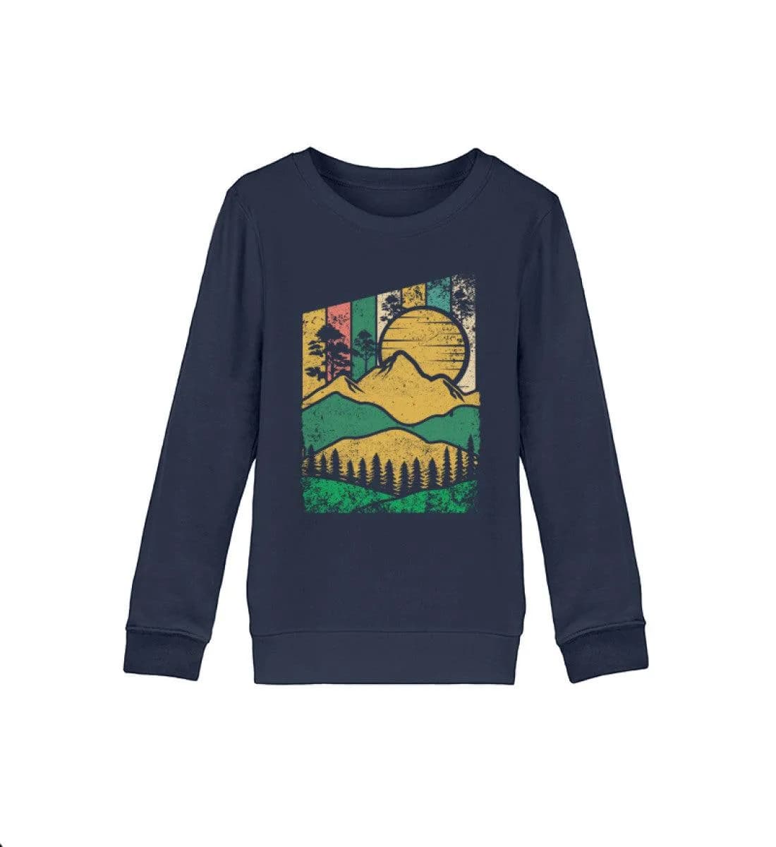 Berg Wald Sonne - Kinder Bio Sweatshirt