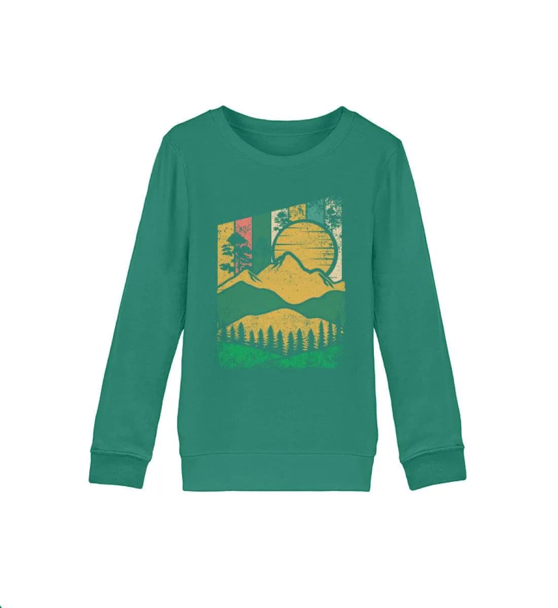 Berg Wald Sonne - Kinder Bio Sweatshirt