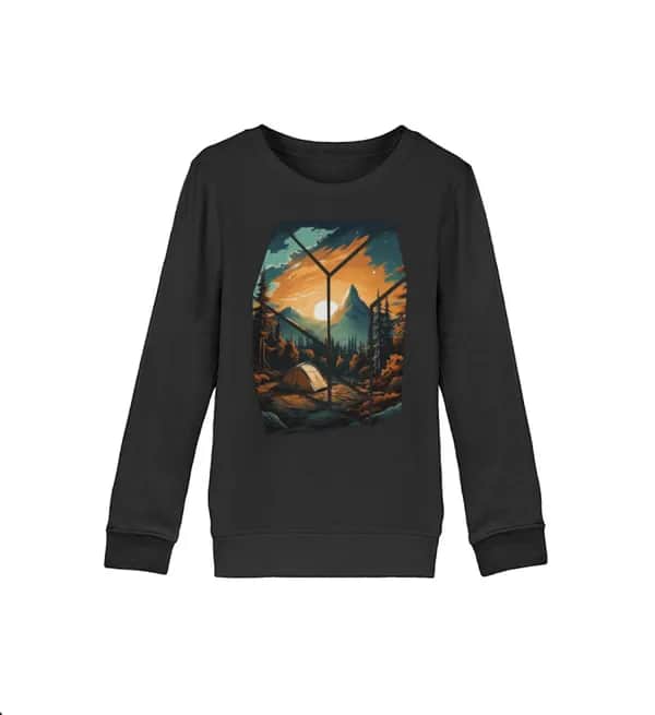 Camping in nature - Kinder Bio Sweatshirt