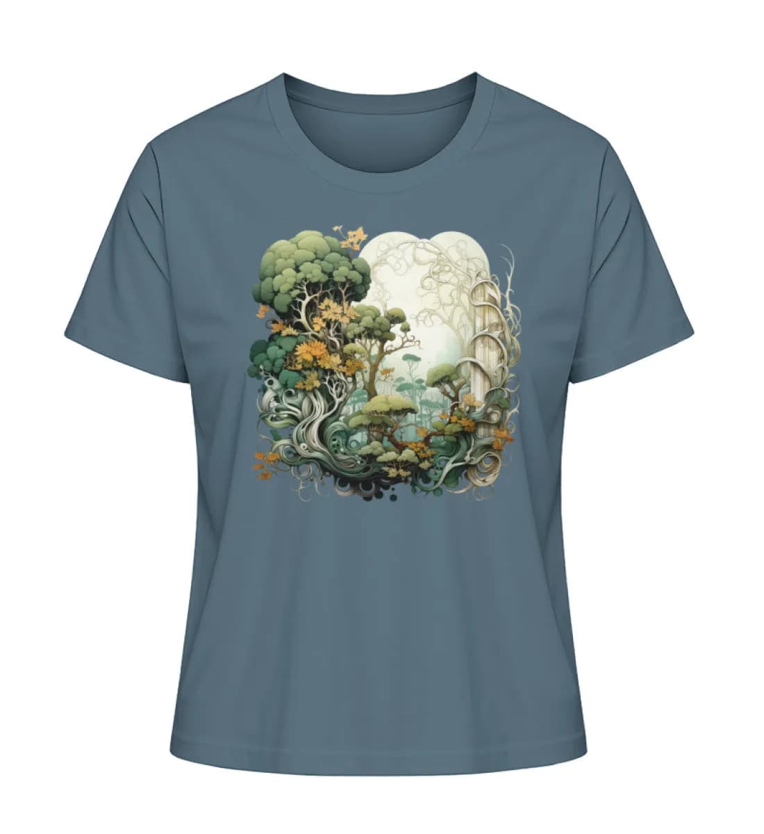 Verwobene Wälder - Damen Premium Bio Shirt