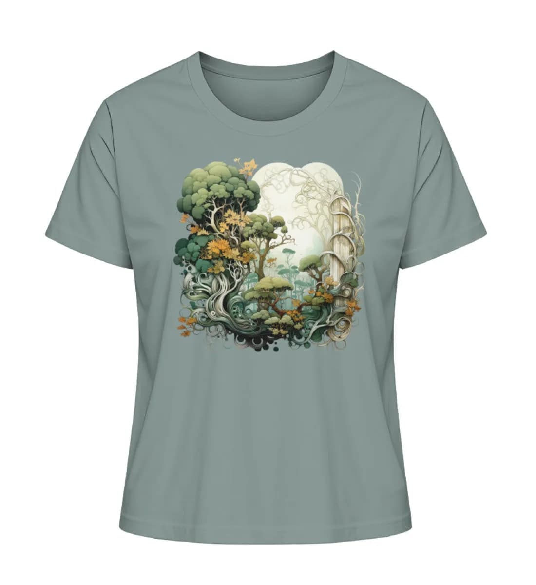 Verwobene Wälder - Damen Premium Bio Shirt