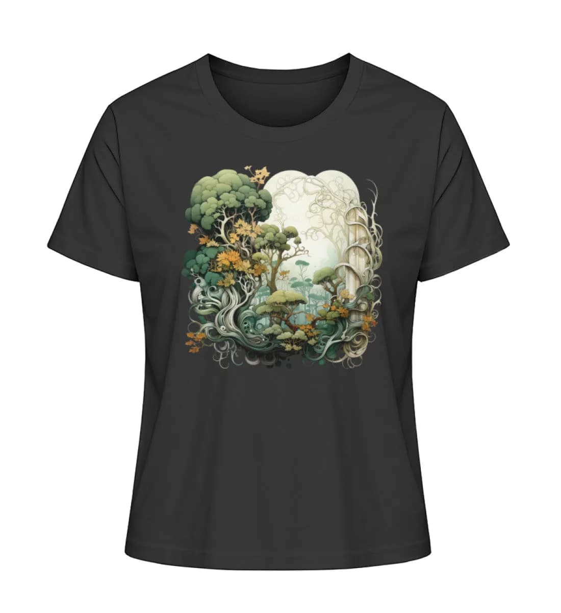 Verwobene Wälder - Damen Premium Bio Shirt