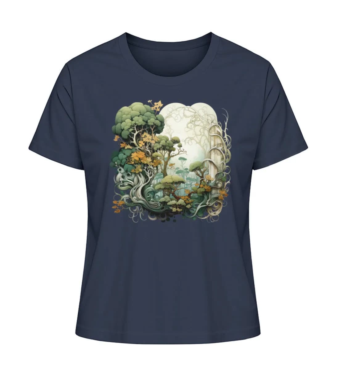 Verwobene Wälder - Damen Premium Bio Shirt