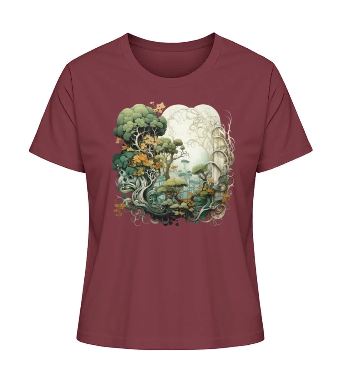 Verwobene Wälder - Damen Premium Bio Shirt