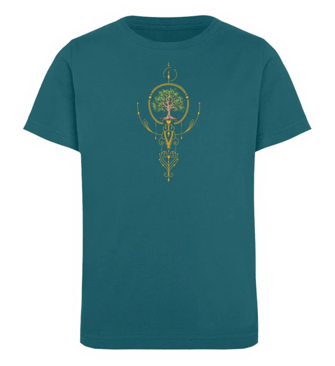 Baum mit Ornamenten - Kinder Bio T-Shirt